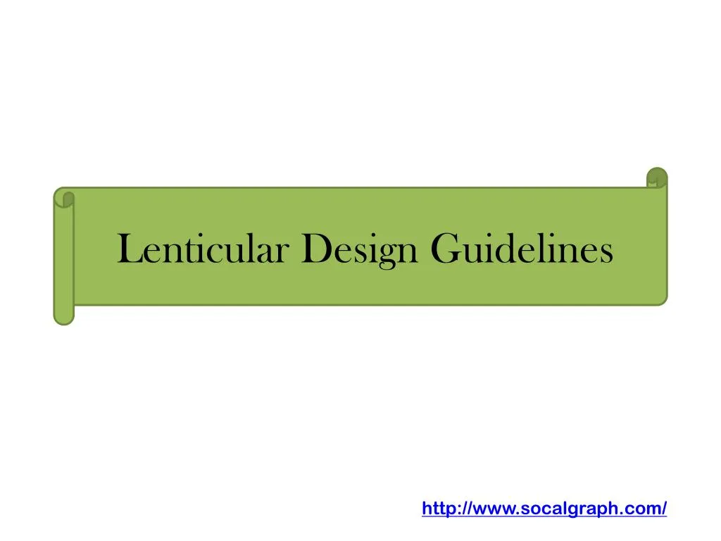 lenticular design guidelines
