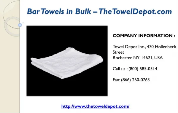 Bar Towels in Bulk – TheTowelDepot.com