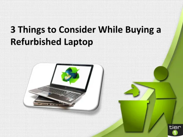 3 Things to Consider While Buying a Refurbished Laptop