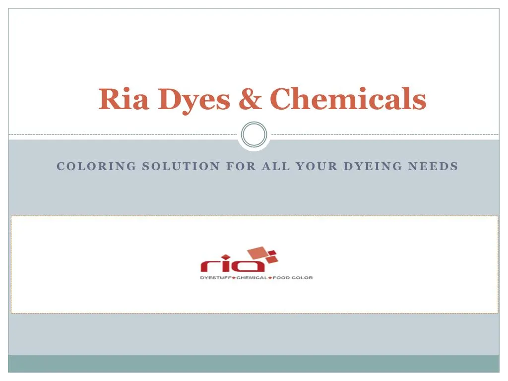 ria dyes chemicals