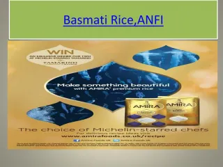 Basmati Rice India - slide 1