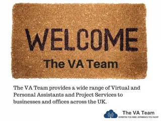 Virtual Personal Assistant Services - slide 1