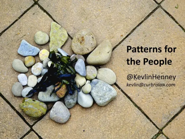 Patterns for the People
