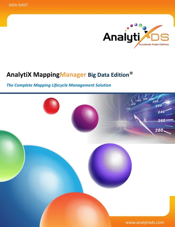 AnalytiX Mapping Manager Big Data Edition