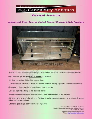 Mirrored Furniture - slide 1