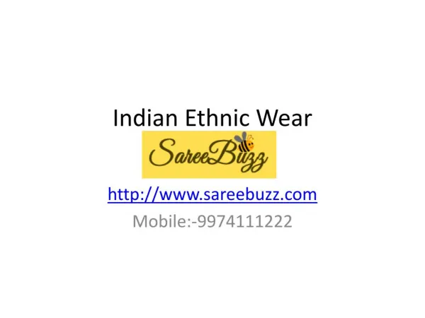 Indian Ethnic Wear - Buy Saree and Suit Online