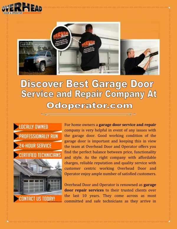Garage Door Repair Companies