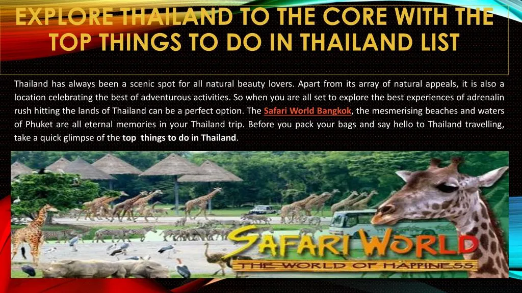 explore thailand to the core with the top things to do in thailand list