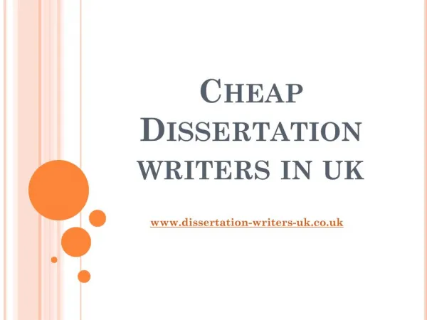 Cheap Dissertation Writing Services | Dissertation Writers UK