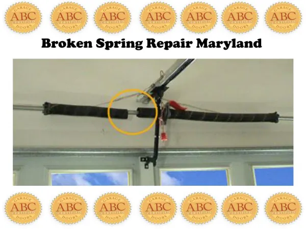Broken Spring Repair Maryland