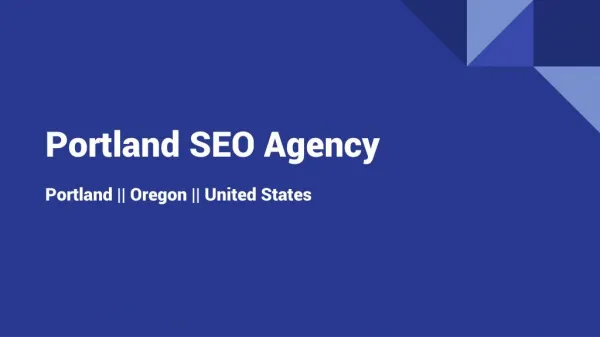 Portland SEO Agency Services For Business