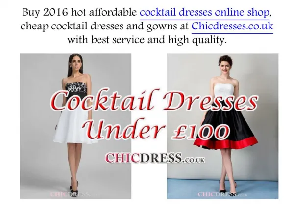 cheap cocktail dresses under 100