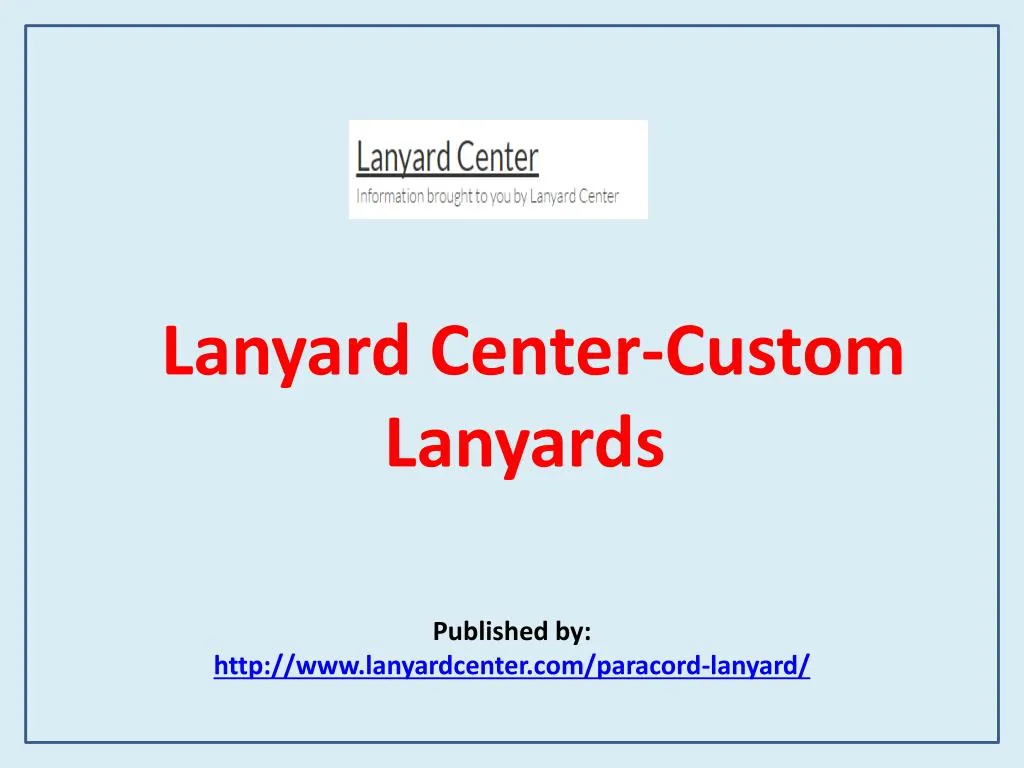 lanyard center custom lanyards