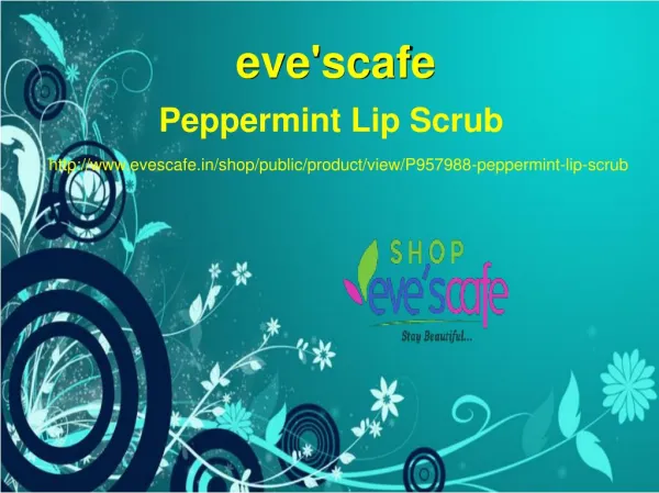 Buy Evescafe Peppermint Lip Scrub