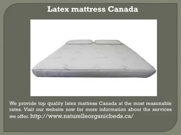 Best latex mattress