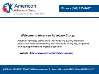 Disability advocates - slide 1