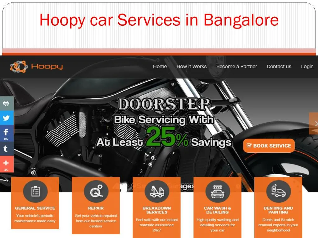 hoopy car services in b angalore