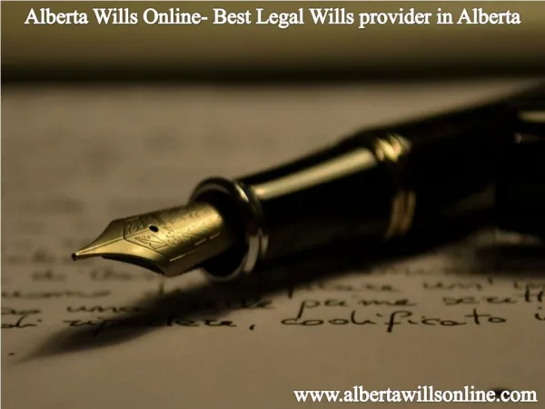 Alberta Wills Online- Best Legal Wills provider in Alberta