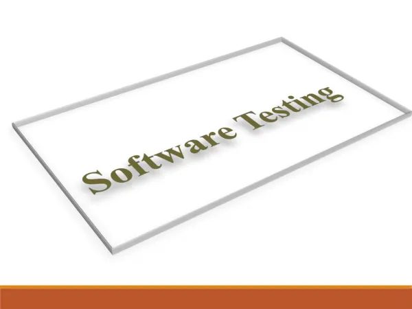 Software Testing