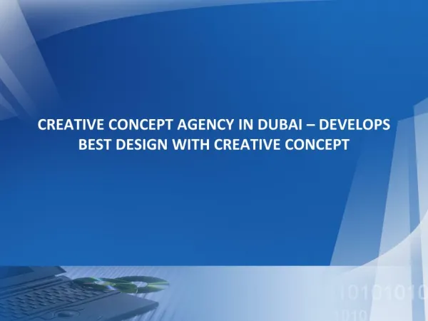 CREATIVE CONCEPT AGENCY IN DUBAI – DEVELOPS BEST DESIGN WITH CREATIVE CONCEPT