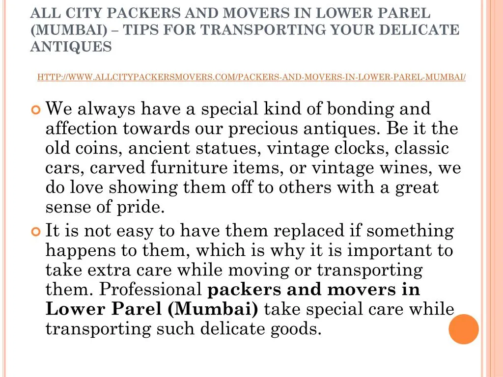 all city packers and movers in lower parel mumbai tips for transporting your delicate antiques