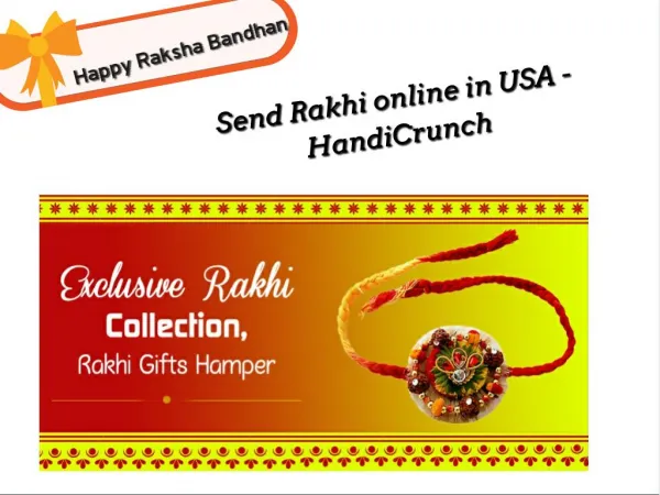 send rakhi online to USA