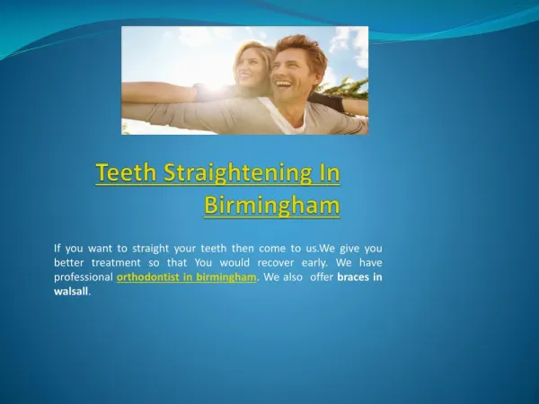 orthodontist in walsall