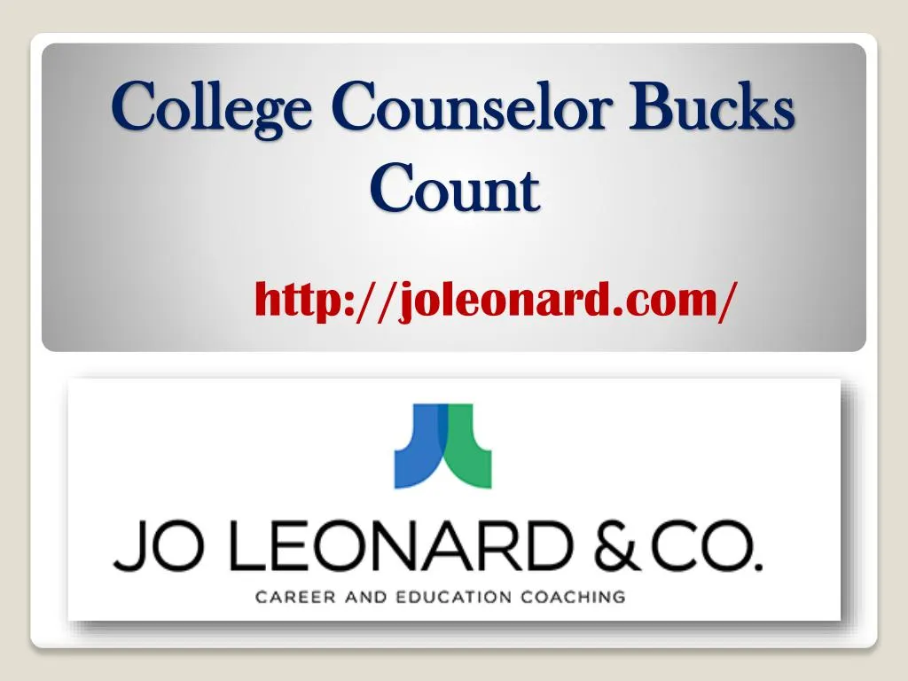 college counselor bucks count