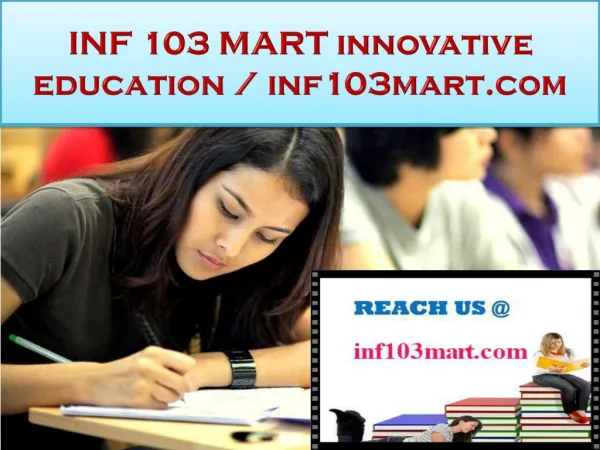 INF 103 MART innovative education / inf103mart.com