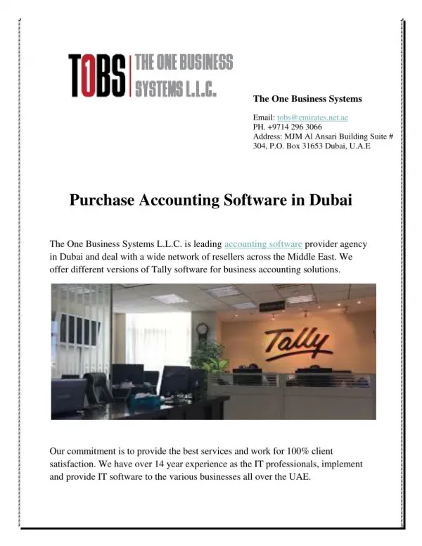 Purchase Accounting Software in Dubai