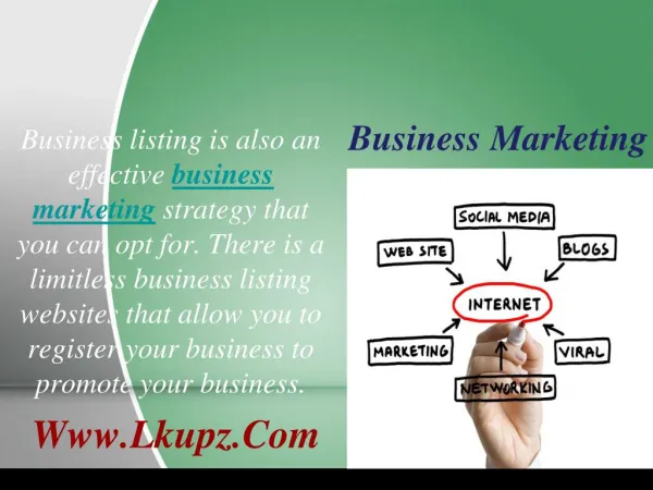 Business Marketing And Advertising