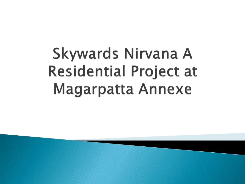 skywards nirvana a residential project at magarpatta annexe