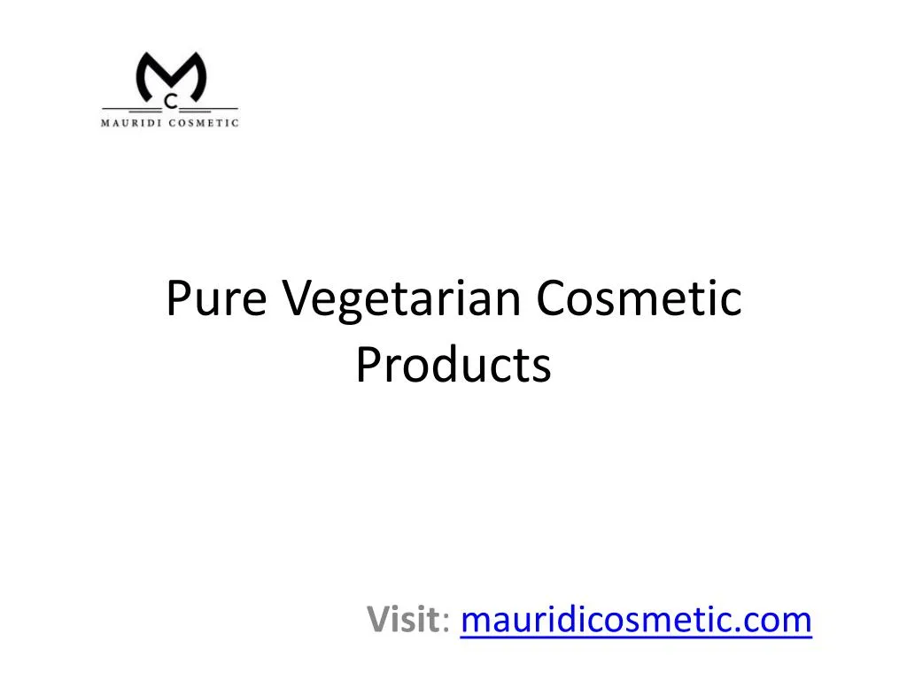 pure vegetarian cosmetic products