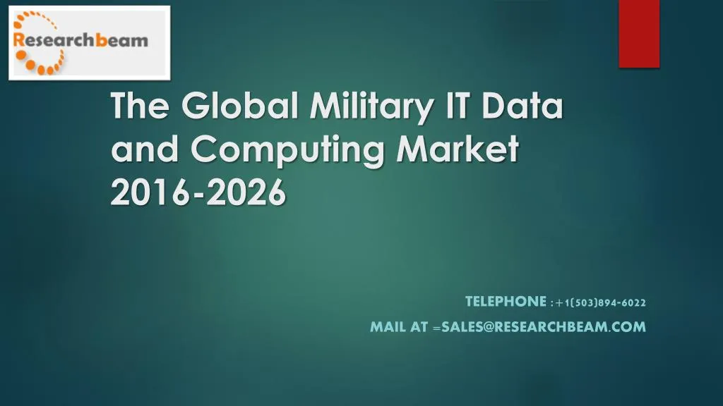 the global military it data and computing market 2016 2026