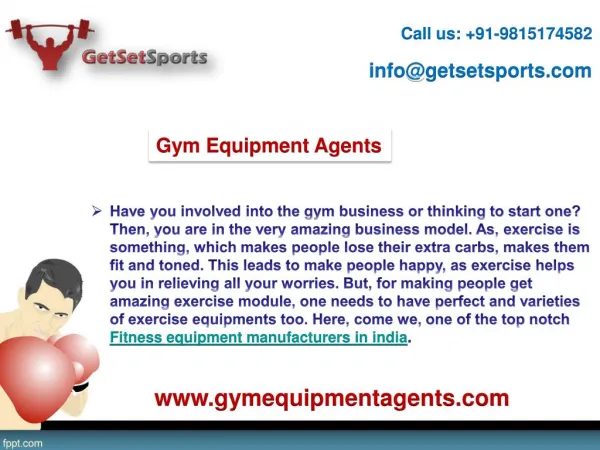 Gym Equipment Agents- Absolute fitness equipment manufacturer in India