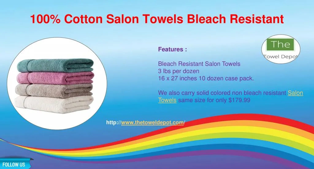 100 cotton salon towels bleach resistant