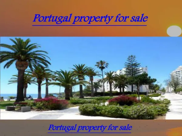 Portugal property for sale