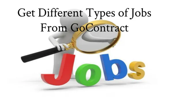 Get Different Types of Jobs From GoContract
