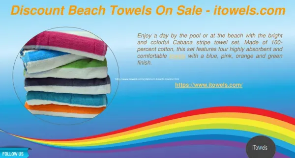 Discount Beach Towels On Sale - itowels.com