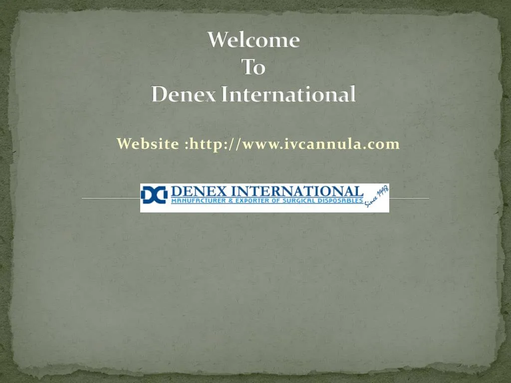 welcome to denex international