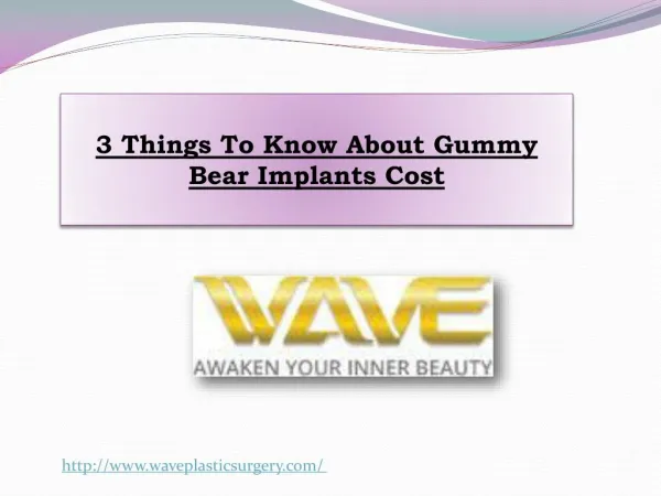 3 Things To Know About Gummy Bear Implants Cost