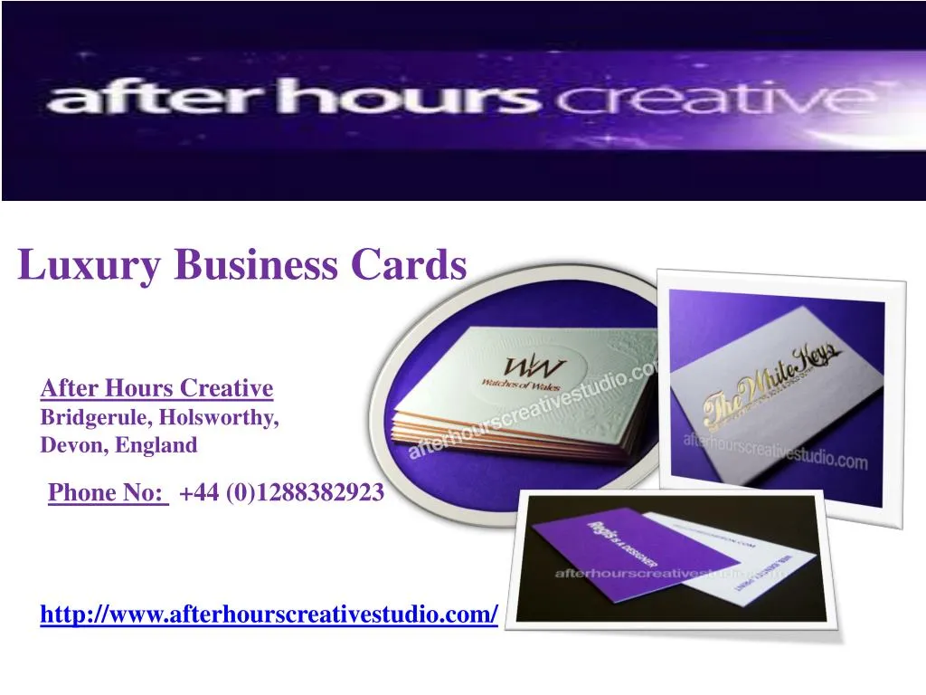 luxury business cards
