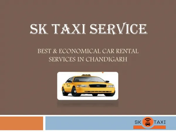 Best & Economical Taxi Services in Chandigarh