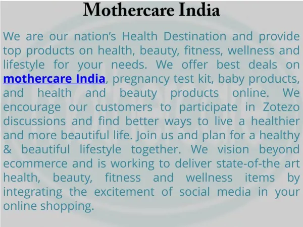 Health Products Online India