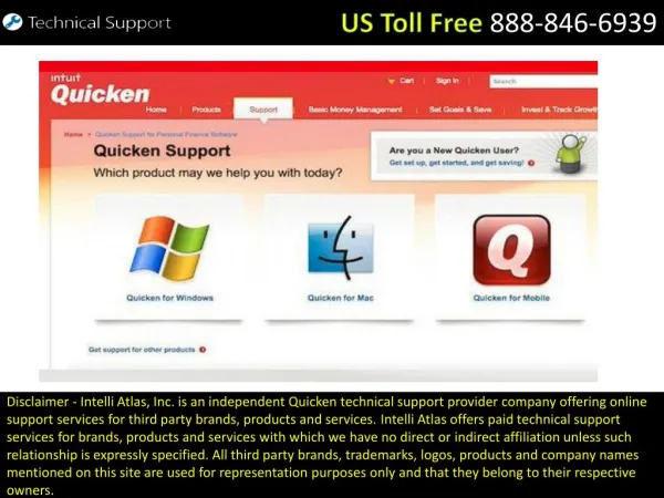 Quicken® for Palm Powered Handheld Computers