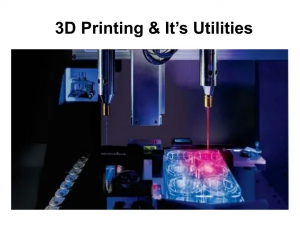 3D Printing & It's Utilities