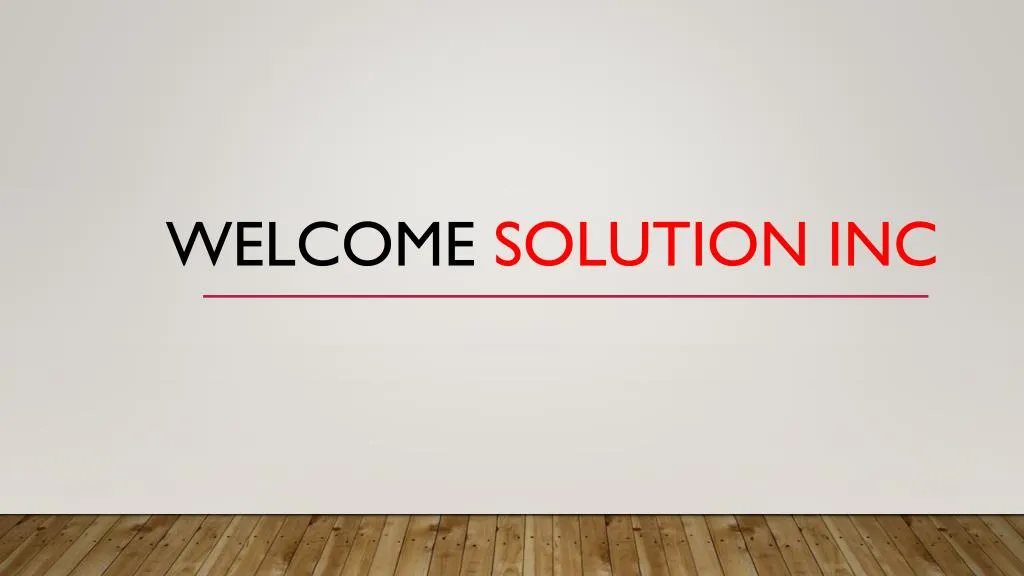 welcome solution inc
