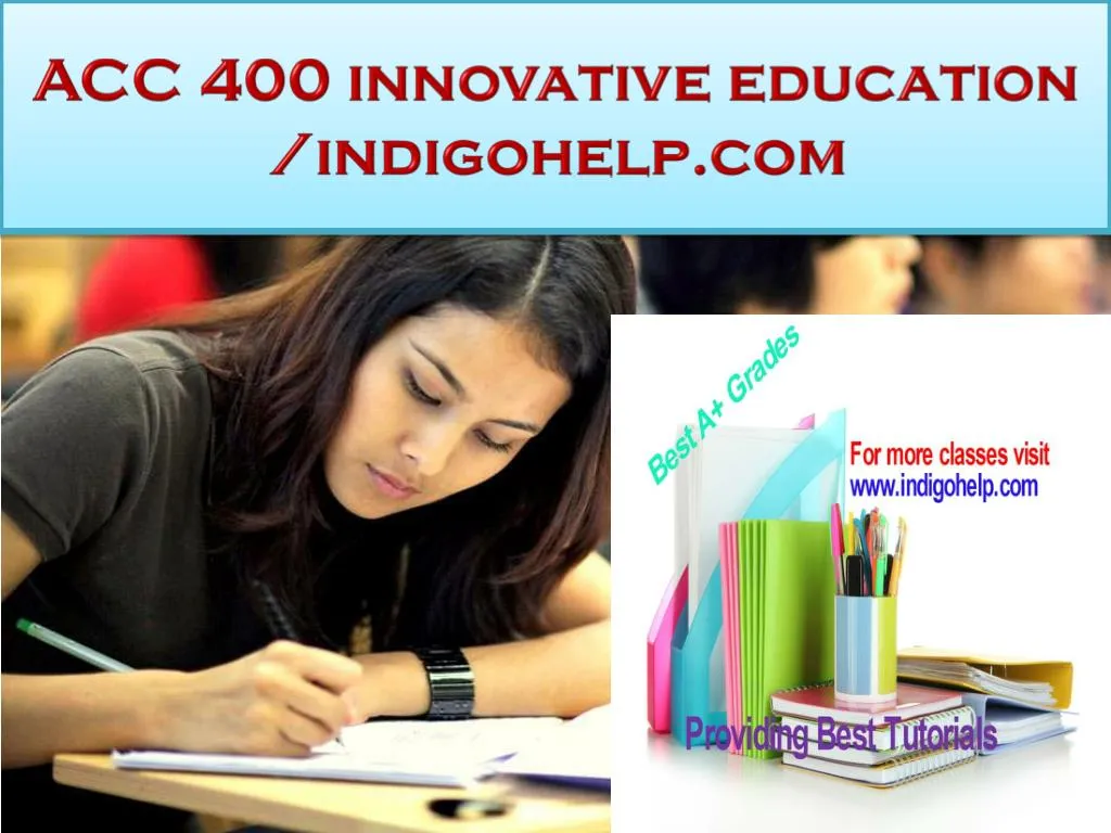acc 400 innovative education indigohelp com