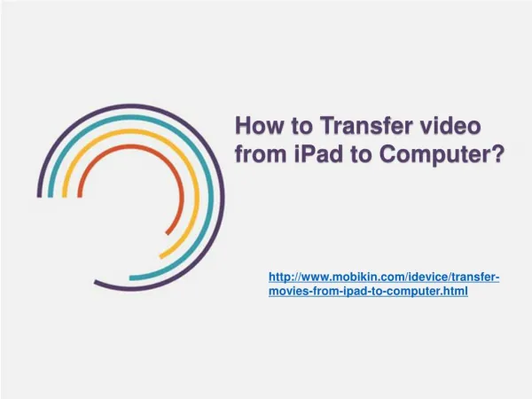 How to transfer Video from ipad to Computer