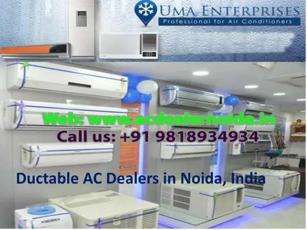 Ductable AC Dealers in Noida, India Call 9818934934
